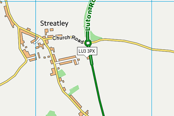 LU3 3PX map - OS VectorMap District (Ordnance Survey)