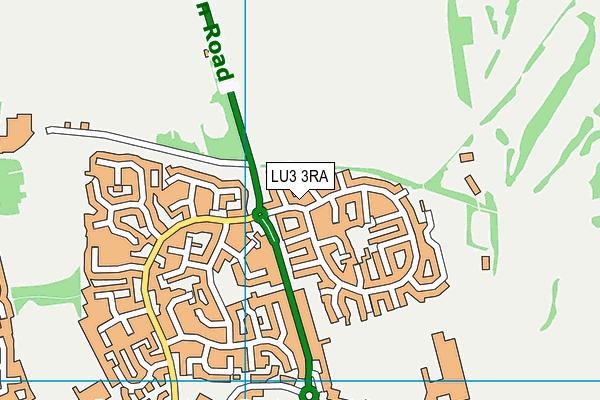 LU3 3RA map - OS VectorMap District (Ordnance Survey)