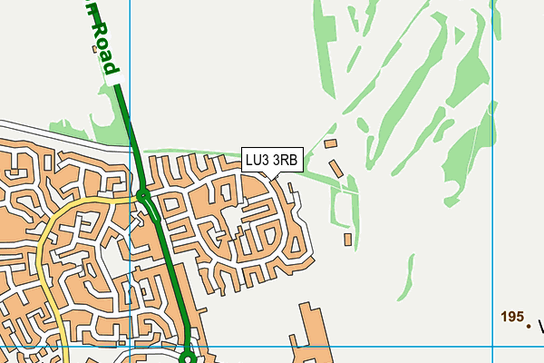 LU3 3RB map - OS VectorMap District (Ordnance Survey)