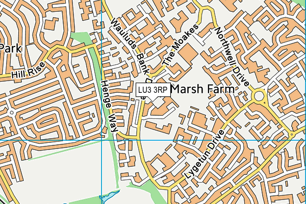 LU3 3RP map - OS VectorMap District (Ordnance Survey)