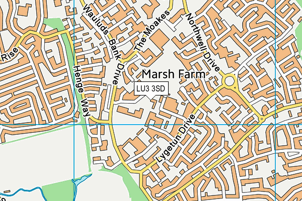 LU3 3SD map - OS VectorMap District (Ordnance Survey)