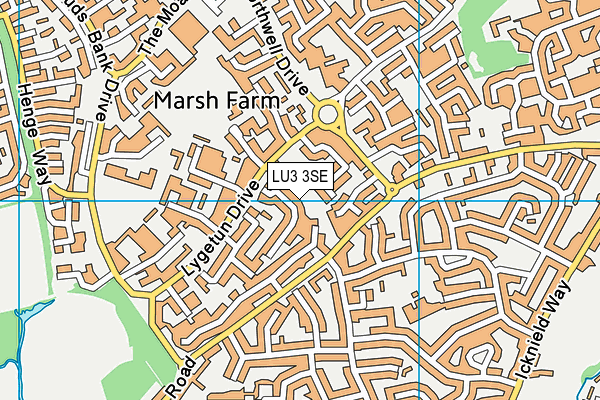 LU3 3SE map - OS VectorMap District (Ordnance Survey)