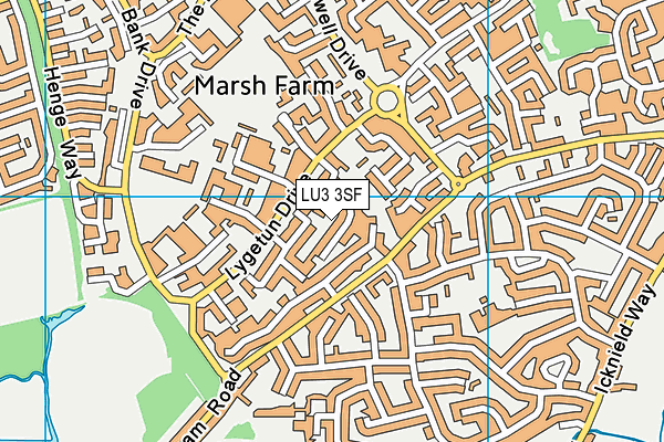 LU3 3SF map - OS VectorMap District (Ordnance Survey)