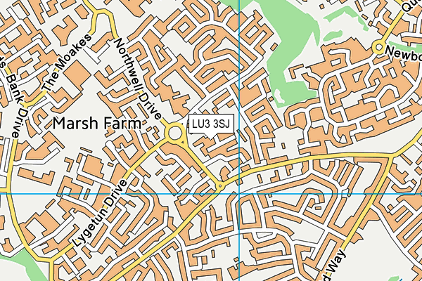 LU3 3SJ map - OS VectorMap District (Ordnance Survey)