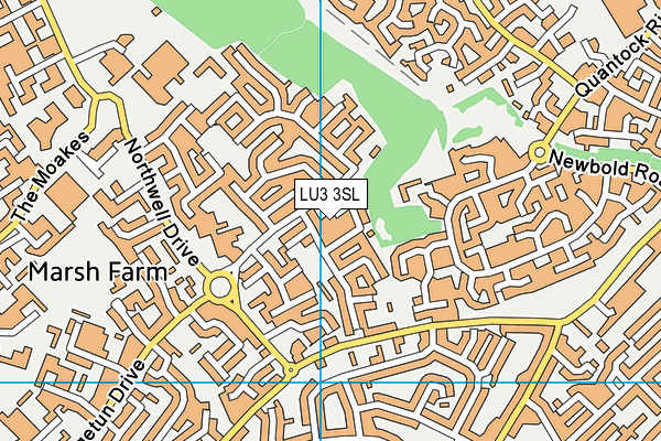 LU3 3SL map - OS VectorMap District (Ordnance Survey)