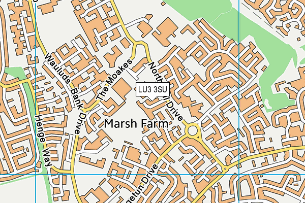 LU3 3SU map - OS VectorMap District (Ordnance Survey)