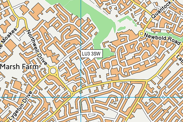 LU3 3SW map - OS VectorMap District (Ordnance Survey)
