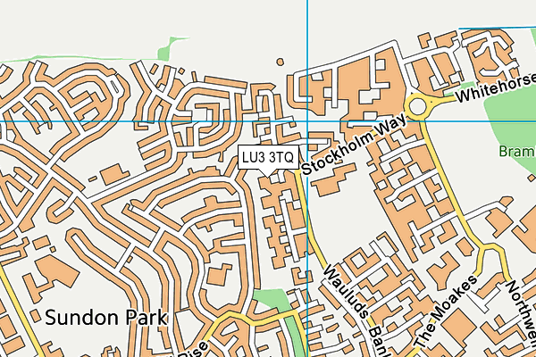 LU3 3TQ map - OS VectorMap District (Ordnance Survey)