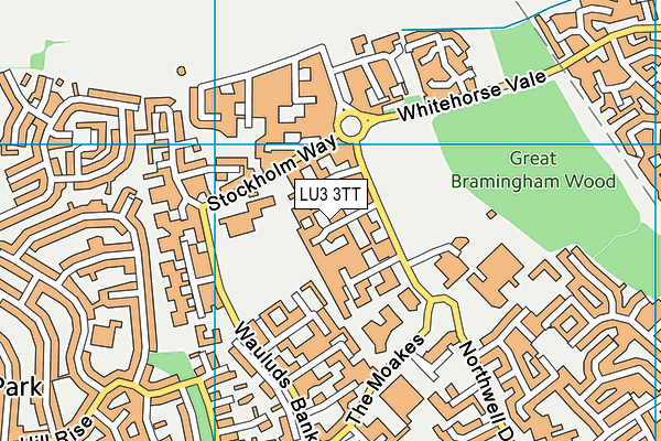 LU3 3TT map - OS VectorMap District (Ordnance Survey)