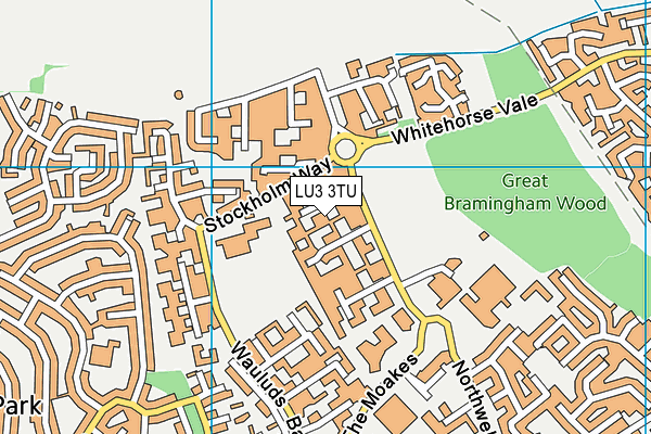 LU3 3TU map - OS VectorMap District (Ordnance Survey)