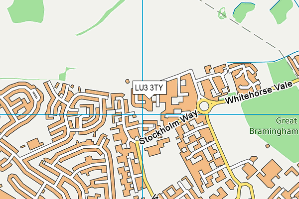 LU3 3TY map - OS VectorMap District (Ordnance Survey)