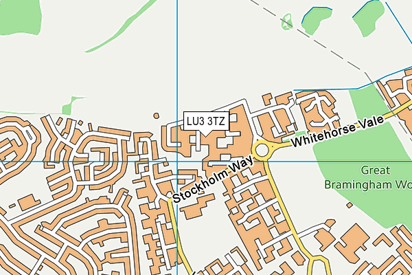 LU3 3TZ map - OS VectorMap District (Ordnance Survey)