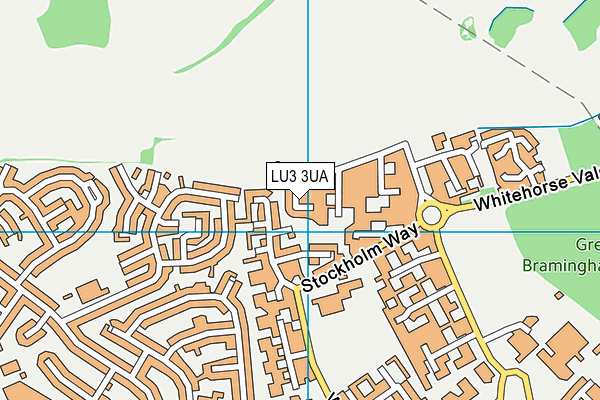 LU3 3UA map - OS VectorMap District (Ordnance Survey)