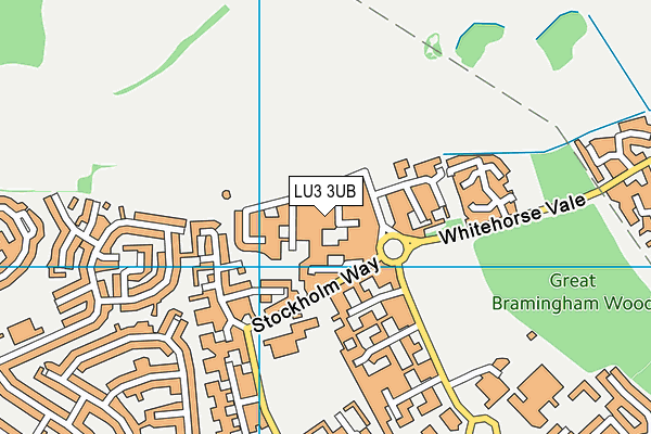 LU3 3UB map - OS VectorMap District (Ordnance Survey)