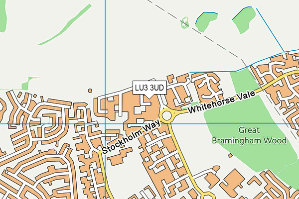 LU3 3UD map - OS VectorMap District (Ordnance Survey)