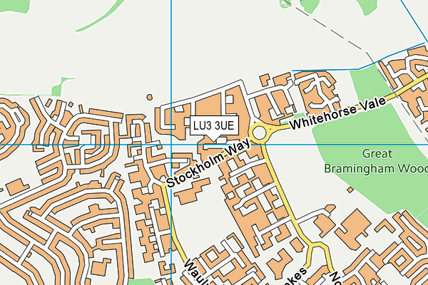 LU3 3UE map - OS VectorMap District (Ordnance Survey)