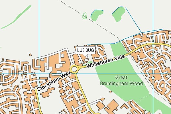 LU3 3UG map - OS VectorMap District (Ordnance Survey)