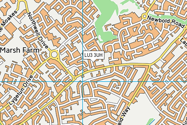 LU3 3UH map - OS VectorMap District (Ordnance Survey)