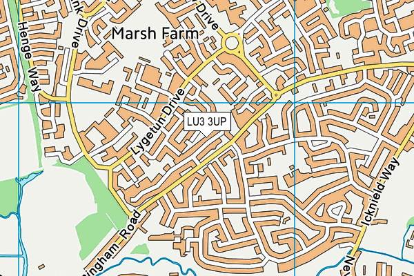 LU3 3UP map - OS VectorMap District (Ordnance Survey)