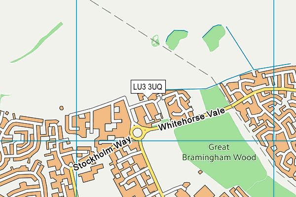 LU3 3UQ map - OS VectorMap District (Ordnance Survey)