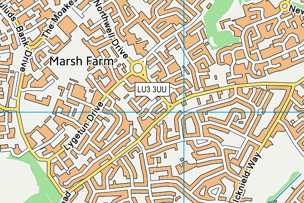 LU3 3UU map - OS VectorMap District (Ordnance Survey)
