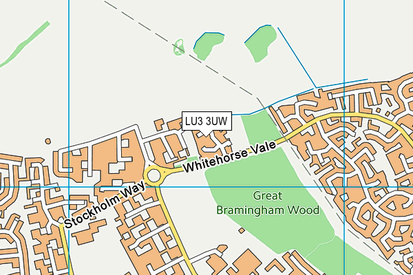 LU3 3UW map - OS VectorMap District (Ordnance Survey)