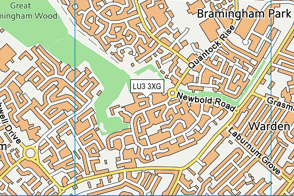 LU3 3XG map - OS VectorMap District (Ordnance Survey)