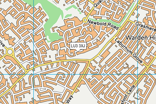 LU3 3XJ map - OS VectorMap District (Ordnance Survey)