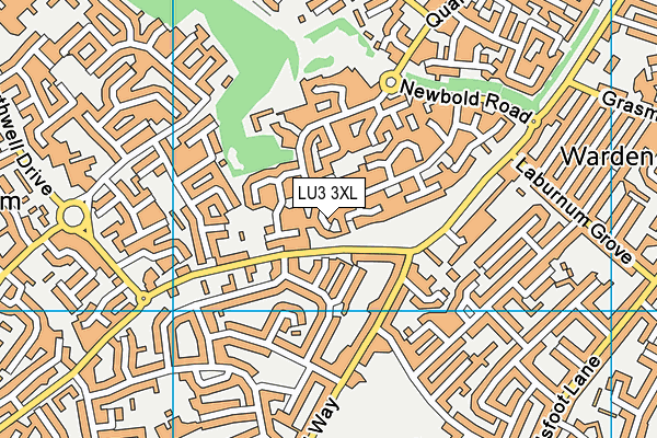 LU3 3XL map - OS VectorMap District (Ordnance Survey)