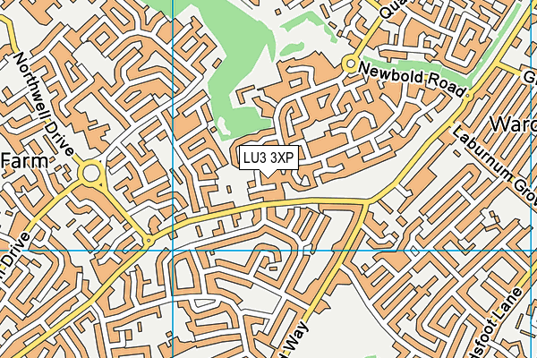 LU3 3XP map - OS VectorMap District (Ordnance Survey)