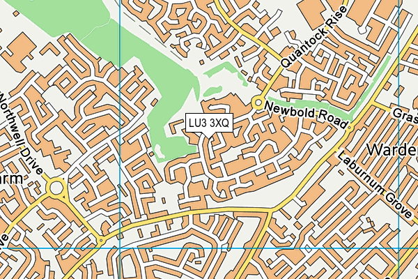 LU3 3XQ map - OS VectorMap District (Ordnance Survey)