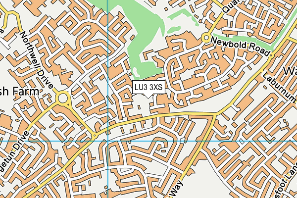 LU3 3XS map - OS VectorMap District (Ordnance Survey)