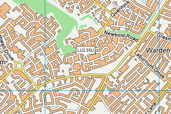 LU3 3XU map - OS VectorMap District (Ordnance Survey)