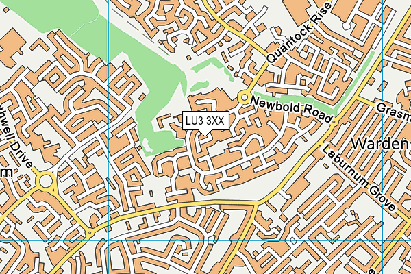 LU3 3XX map - OS VectorMap District (Ordnance Survey)