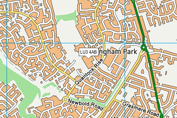 LU3 4AB map - OS VectorMap District (Ordnance Survey)