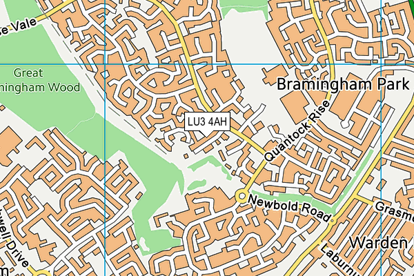 LU3 4AH map - OS VectorMap District (Ordnance Survey)