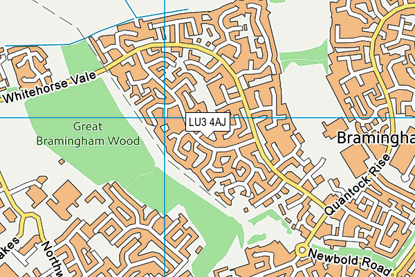 LU3 4AJ map - OS VectorMap District (Ordnance Survey)