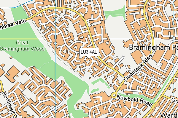 LU3 4AL map - OS VectorMap District (Ordnance Survey)