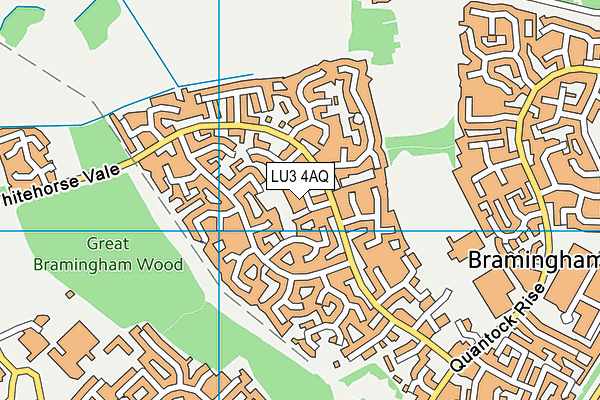 LU3 4AQ map - OS VectorMap District (Ordnance Survey)