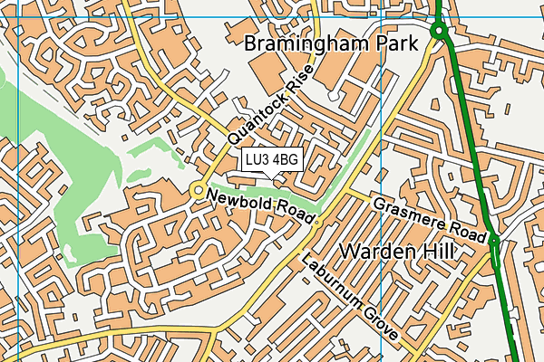 LU3 4BG map - OS VectorMap District (Ordnance Survey)