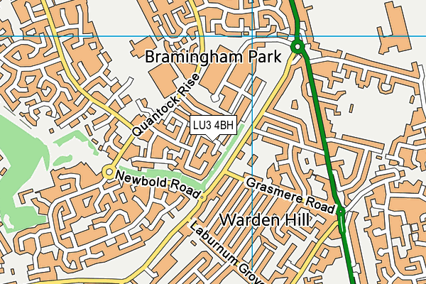 LU3 4BH map - OS VectorMap District (Ordnance Survey)