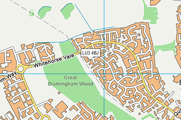 LU3 4BJ map - OS VectorMap District (Ordnance Survey)