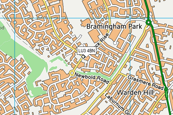LU3 4BN map - OS VectorMap District (Ordnance Survey)
