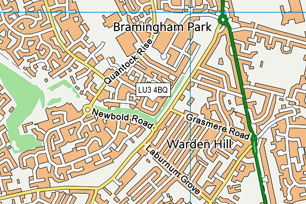 LU3 4BQ map - OS VectorMap District (Ordnance Survey)