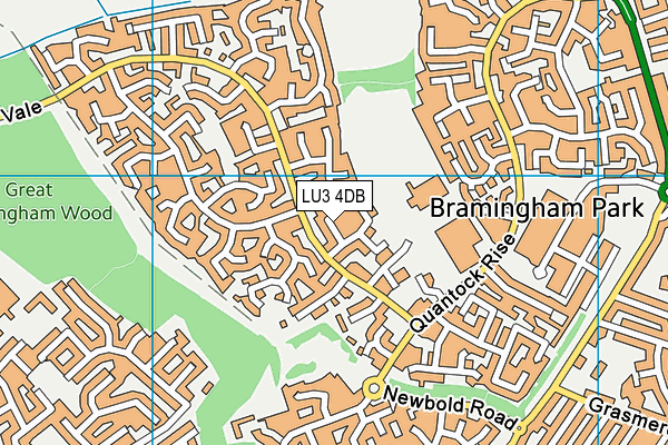 LU3 4DB map - OS VectorMap District (Ordnance Survey)
