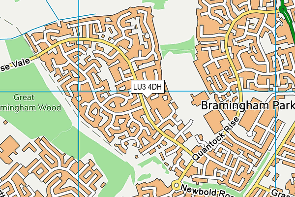 LU3 4DH map - OS VectorMap District (Ordnance Survey)