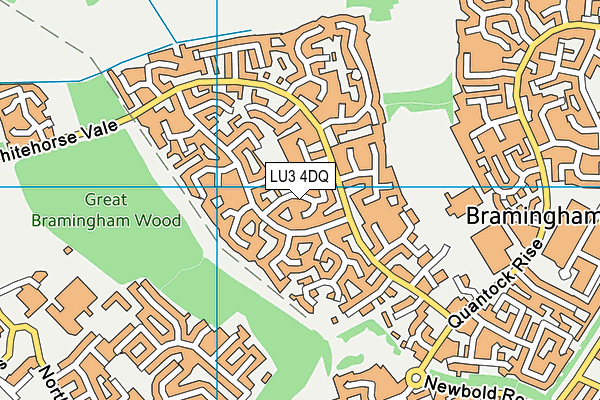 LU3 4DQ map - OS VectorMap District (Ordnance Survey)