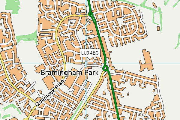 LU3 4EG map - OS VectorMap District (Ordnance Survey)