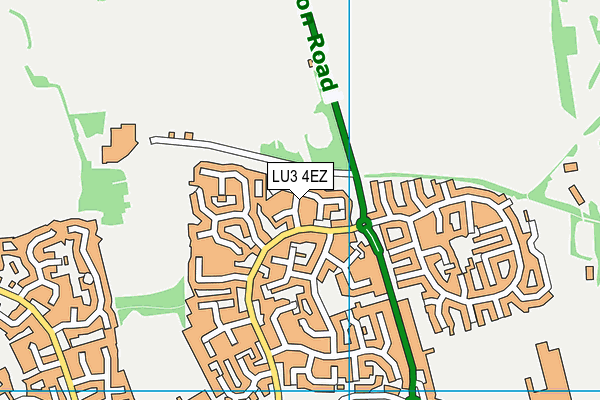 LU3 4EZ map - OS VectorMap District (Ordnance Survey)