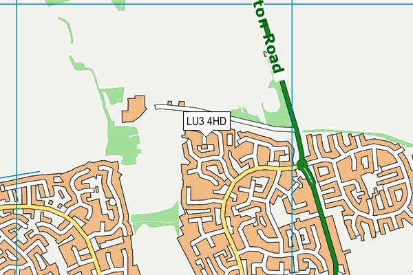 LU3 4HD map - OS VectorMap District (Ordnance Survey)